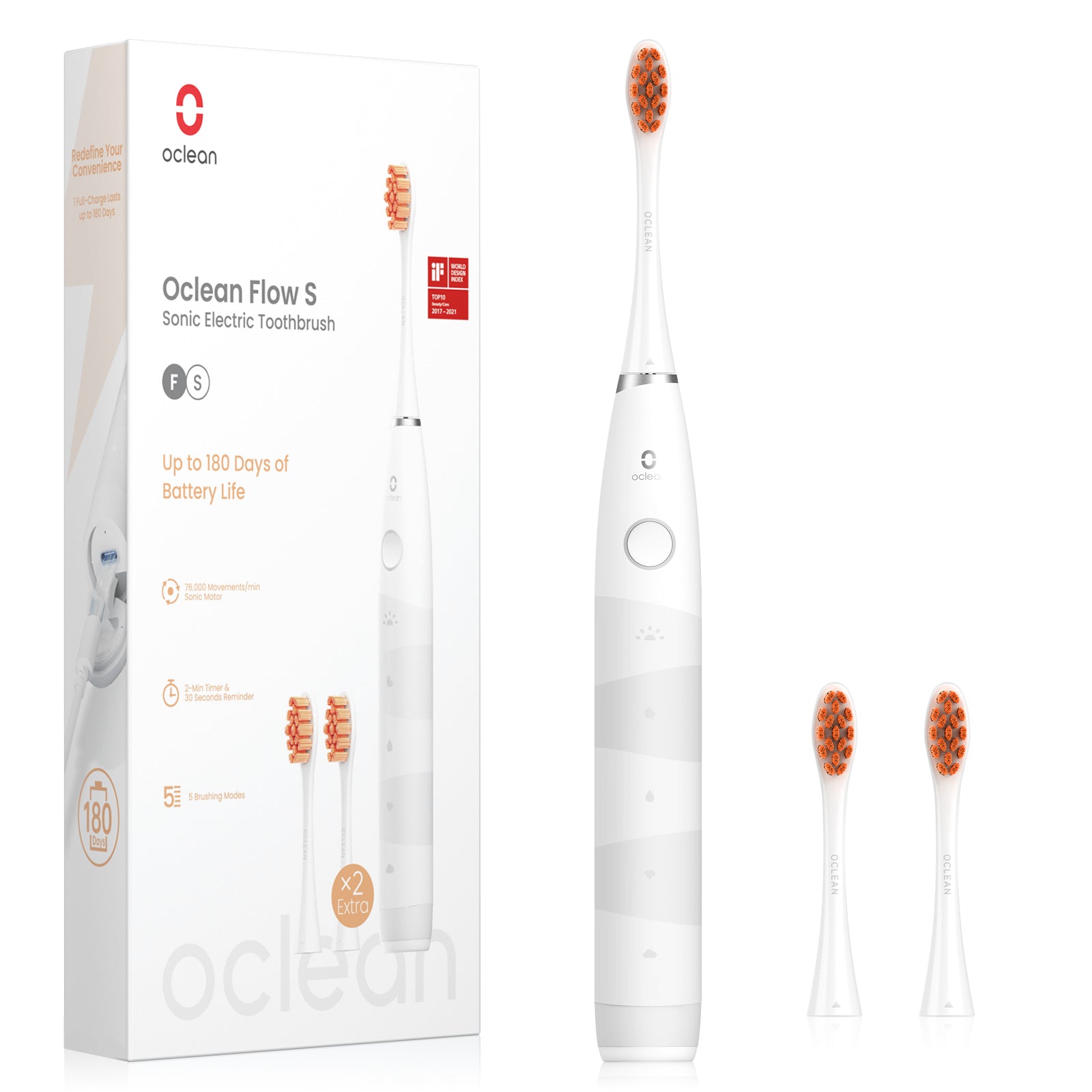 Oclean Flow Sonic Elektrische Zahnbürste-Zahnbürsten-Oclean Global Store
