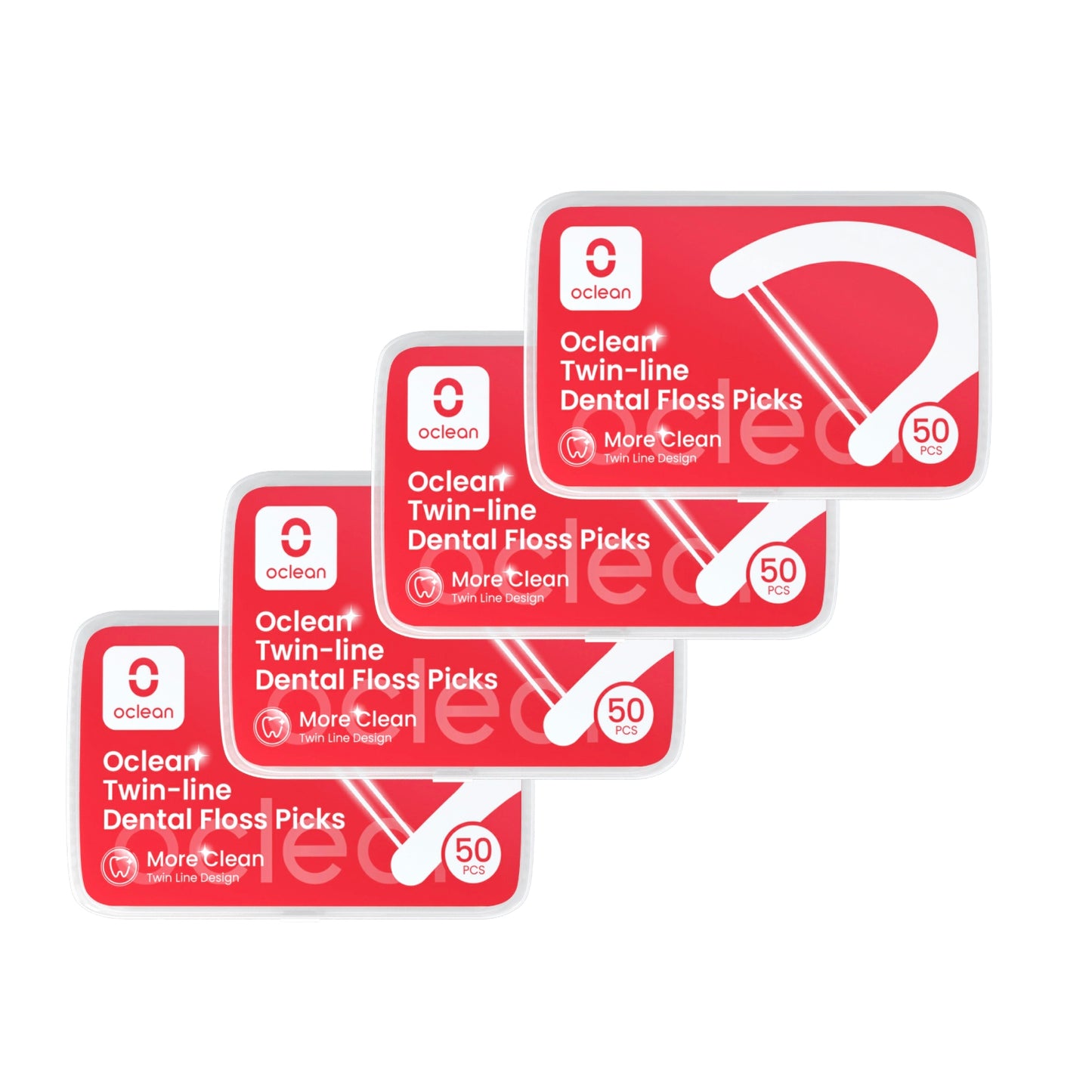 Oclean Twin -Line Dental Floss Picks - 4CT